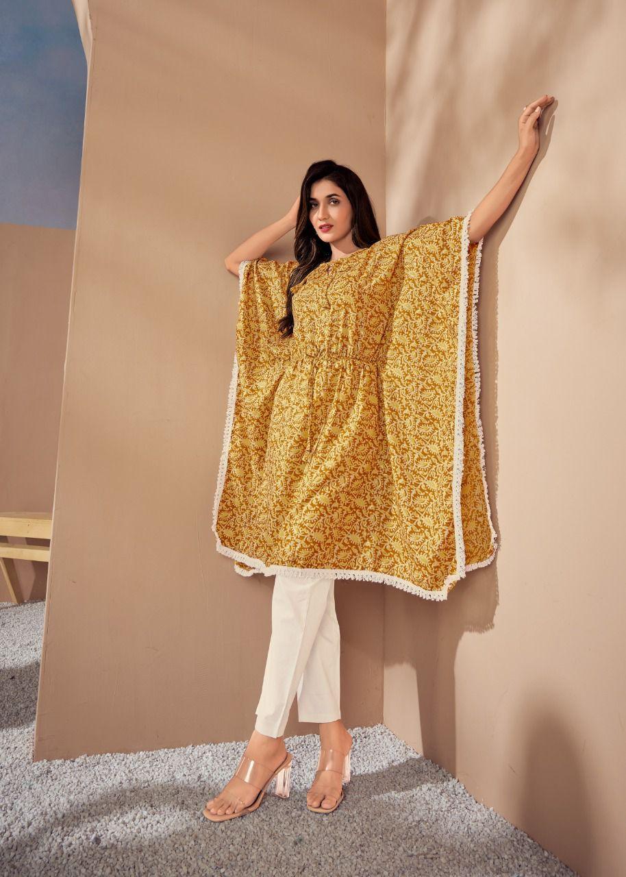 Shining yellow Kaftan maxi dress Summer Kaftan Silk Dressing Gown - Uboric
