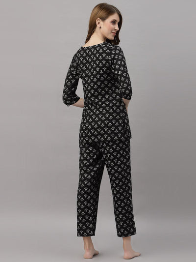 Sophie Black Pyjama Set - Uboric