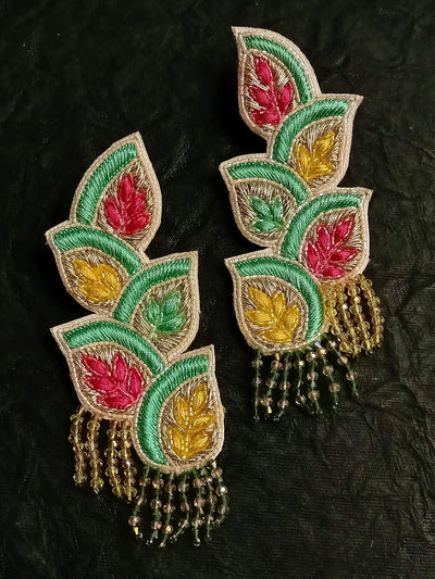 Zai Multi Colour Handmade Earrings - Uboric