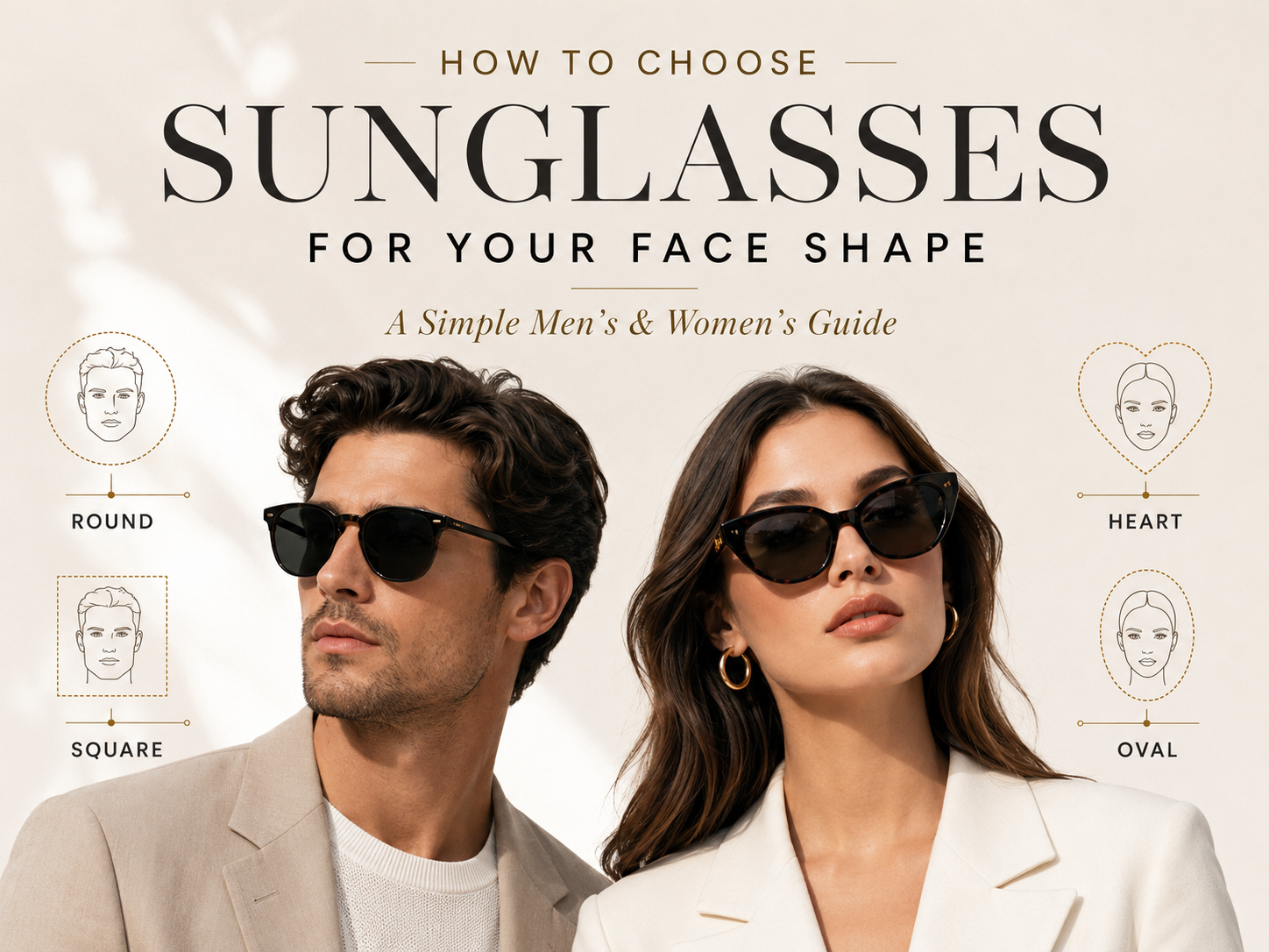 How to Choose Sunglasses for Your Face Shape: A Simple Men’s & Women’s Guide