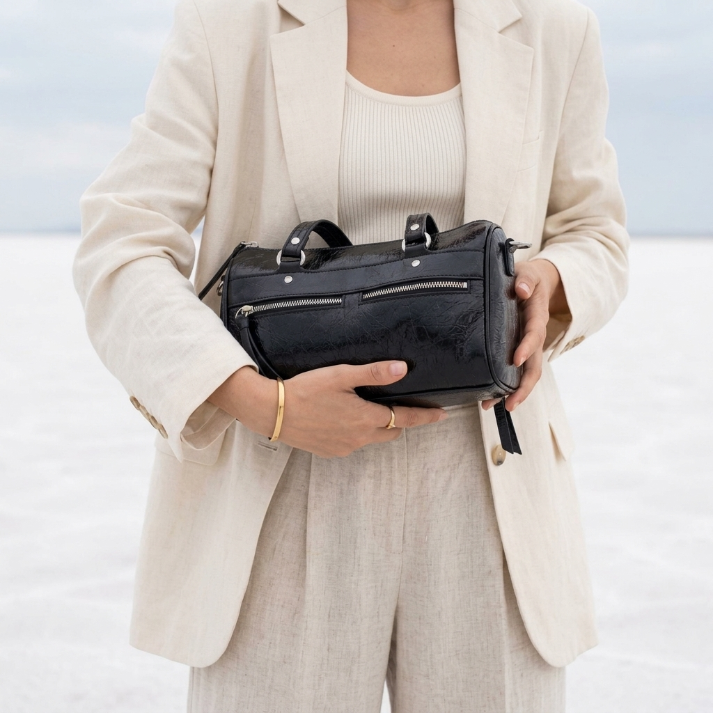 Linea Mini Handbag in Pure Leather  - By Qivii