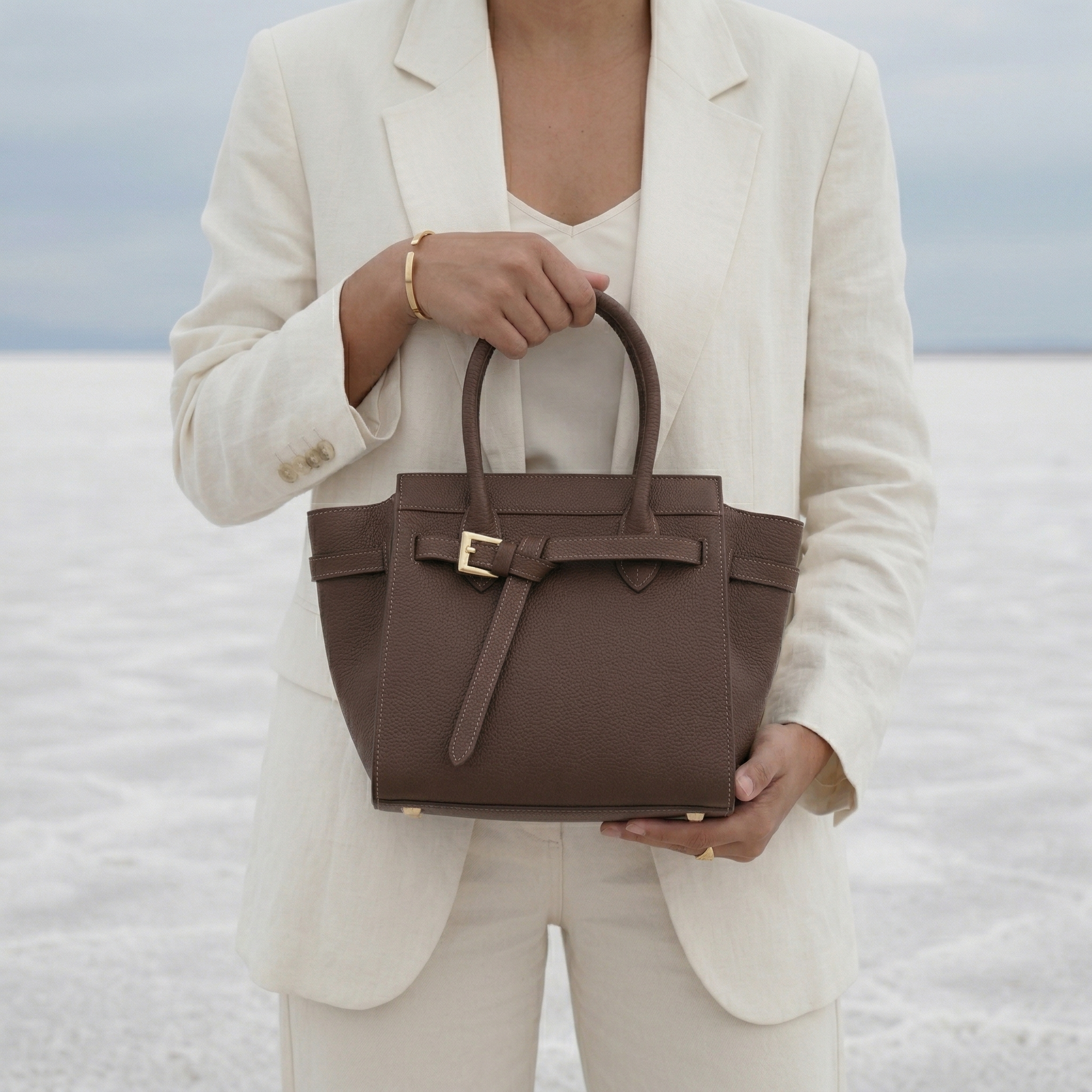 Celenia Handbag Pure Leather  - By Qivii