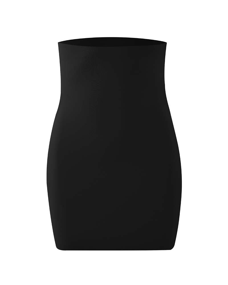Toning Abdomen Breathable Seamless Body Lift Hip Bodycon Mini Skirt  - By Qivii