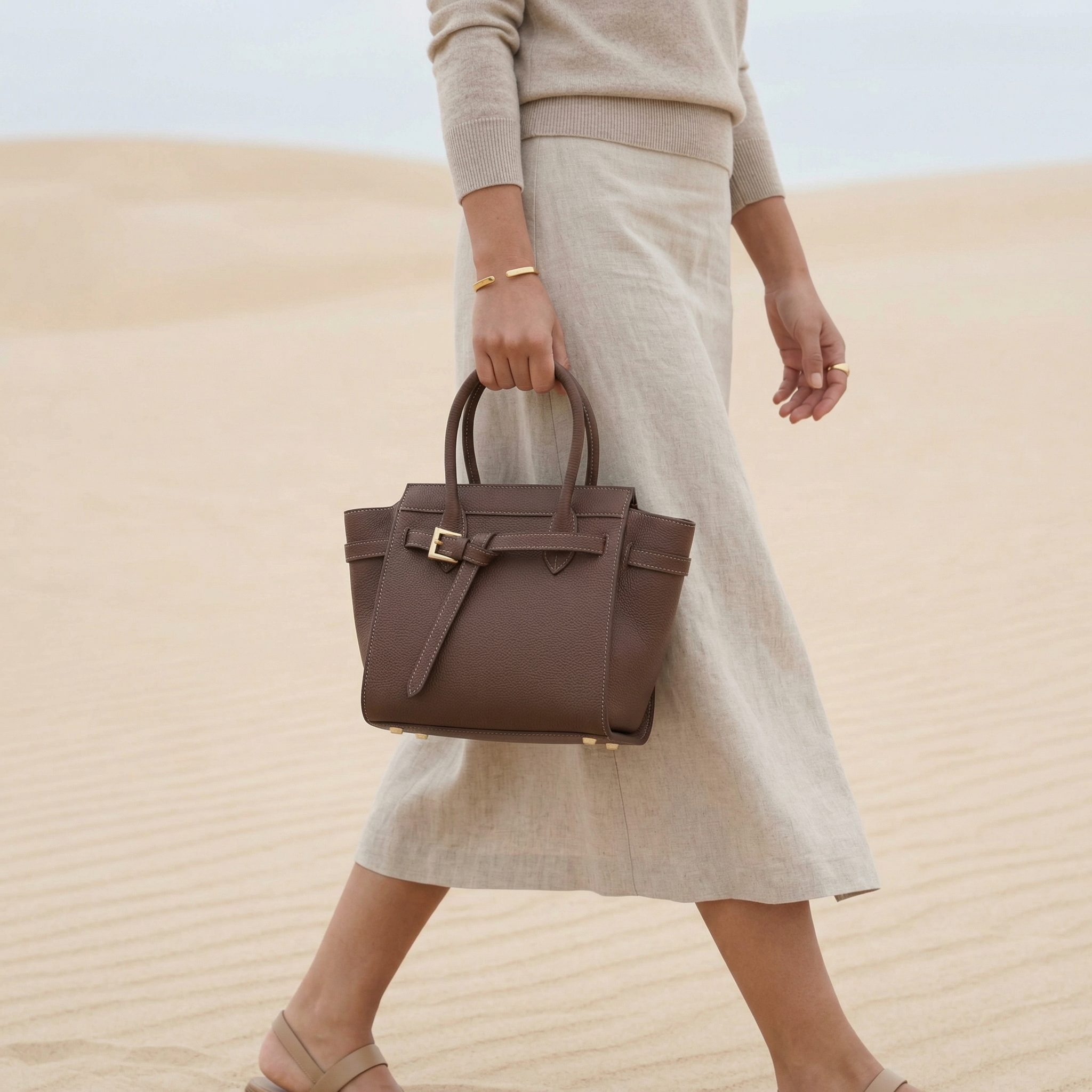 Celenia Handbag Pure Leather  - By Qivii