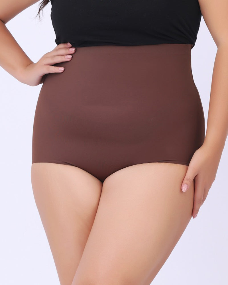 Seamless High Waist Shapewear Briefs Tummy Control Postpartum Shaping Underwear  - By Qivii