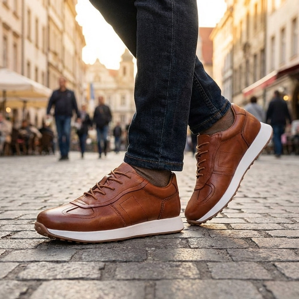 Avellino Cowhide Sneakers