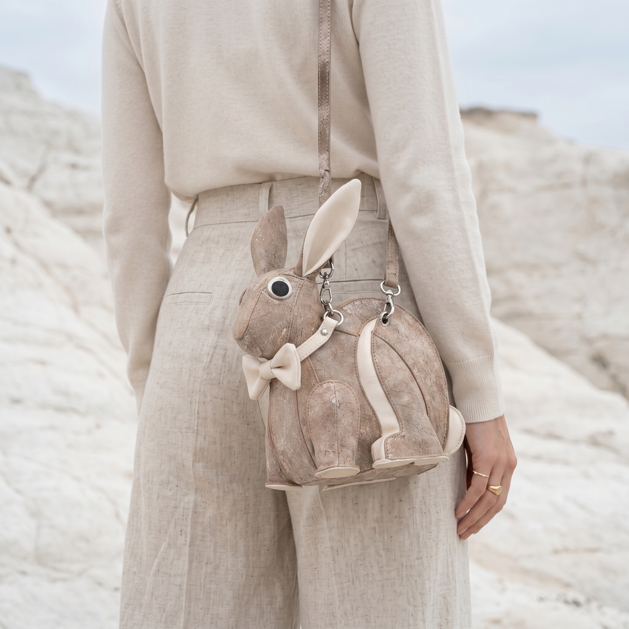 Bunny Belle Crossbody in Vegan Leather  - By Qivii
