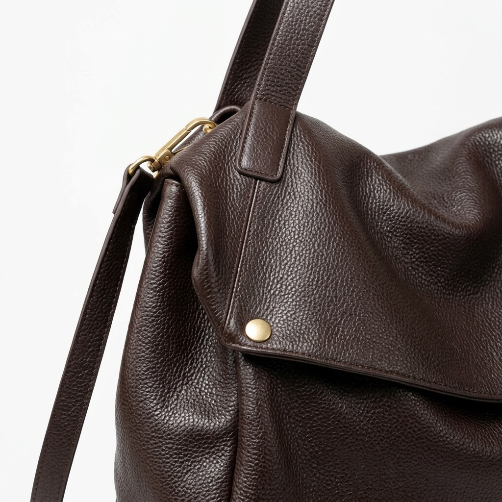 Terra Fold Bag in Pure Leather  - By Qivii