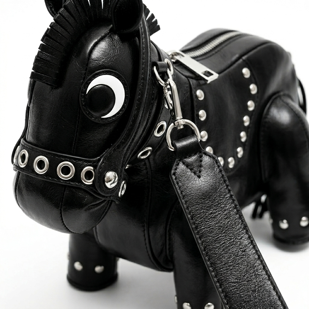 Cavallo Handbag in Vegan Leather  - By Qivii