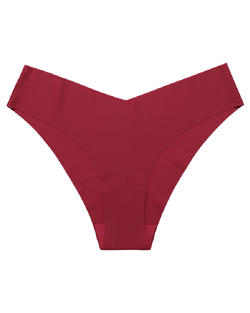 Sexy Ice Silk Low-Rise Panties Seamless Multicolor Briefs Lingerie  - By Qivii