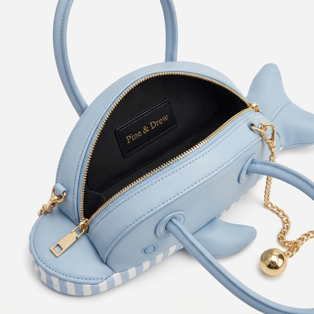 Balena Whale Handbag in Vegan Leather  - By Qivii