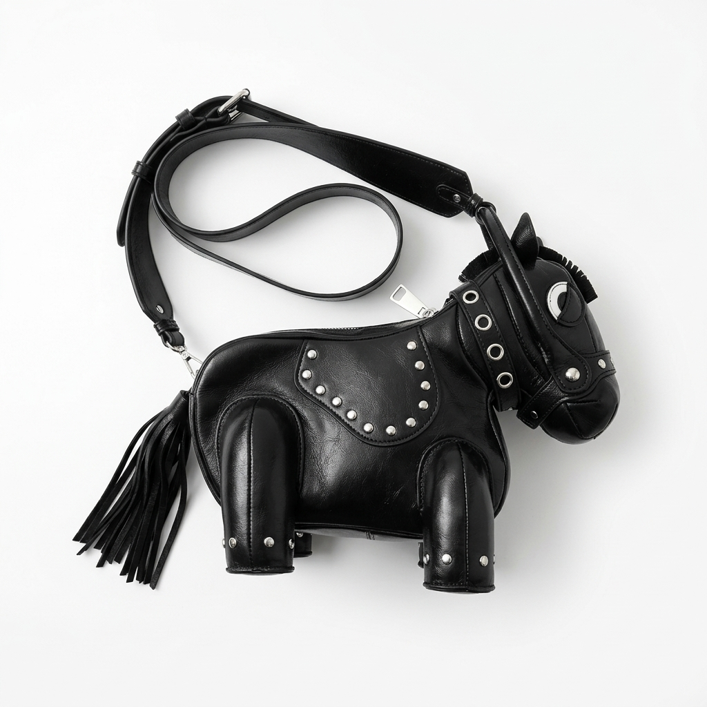 Cavallo Handbag in Vegan Leather  - By Qivii