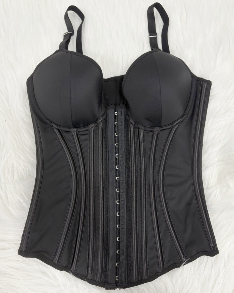 Fajas Colombianas Lace Trimmed Underwire Corset Tummy Control Waist Trainer  - By Qivii