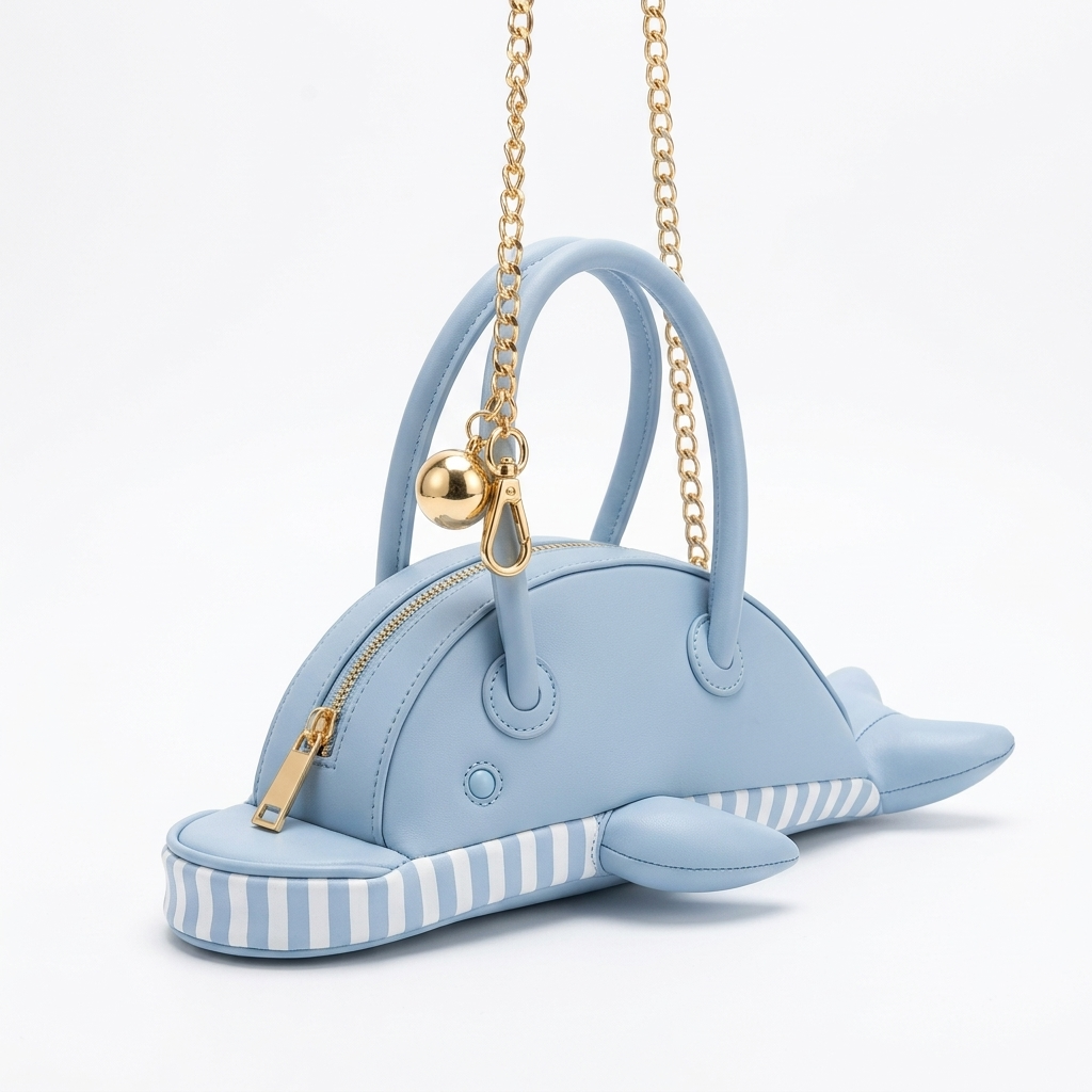 Balena Whale Handbag in Vegan Leather  - By Qivii