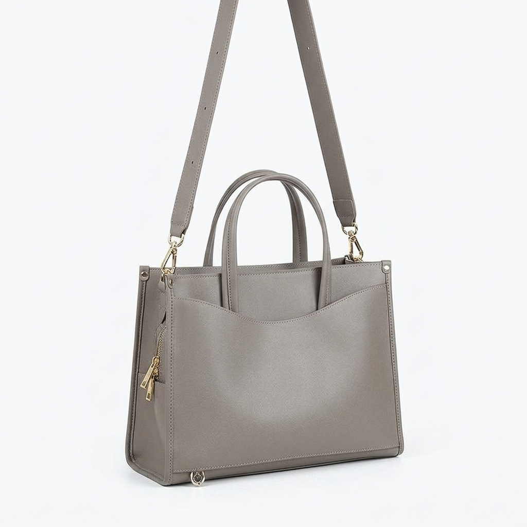 Sera Tote in Pure Leather  - By Qivii
