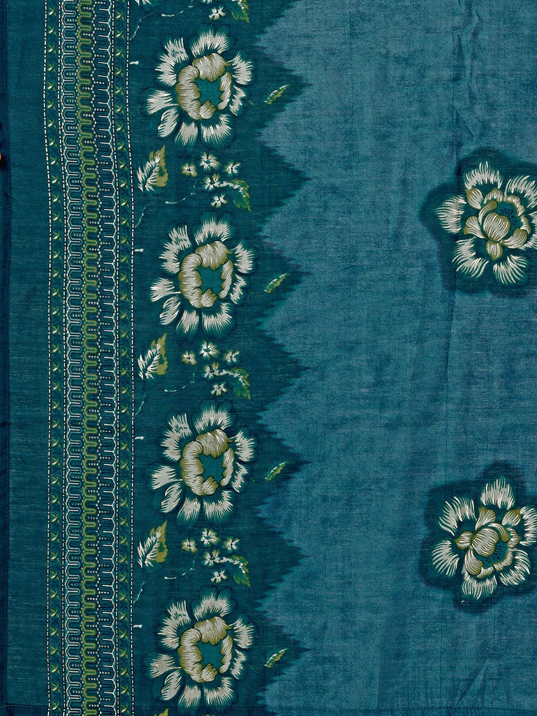 Green Printed Kurta Suit Set