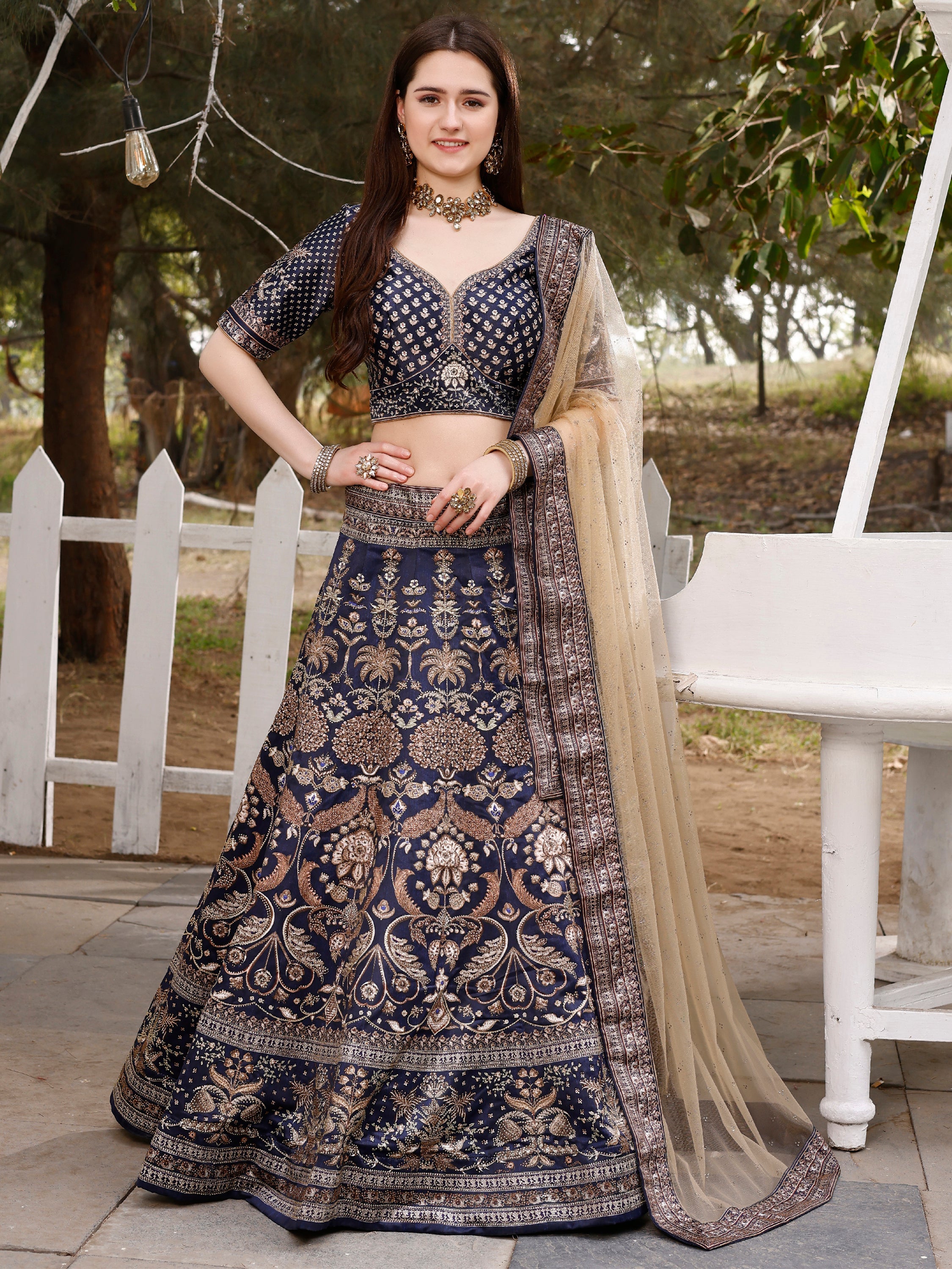 Dazzling Elegance: Swarovski Designer Lehenga Collection for Every Occasion - qivii