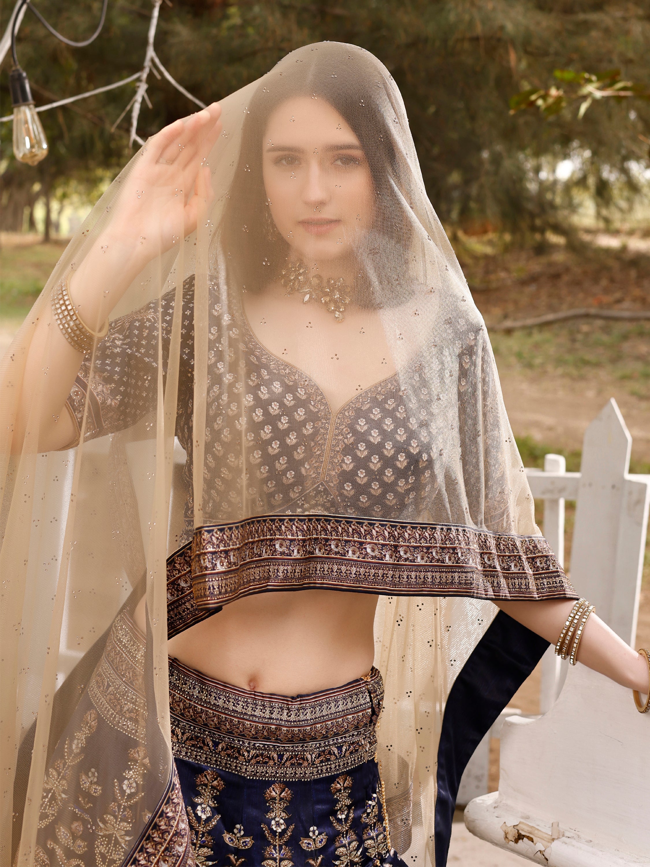 Dazzling Elegance: Swarovski Designer Lehenga Collection for Every Occasion - qivii