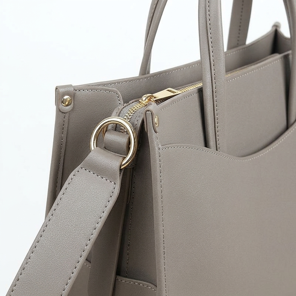 Sera Tote in Pure Leather  - By Qivii