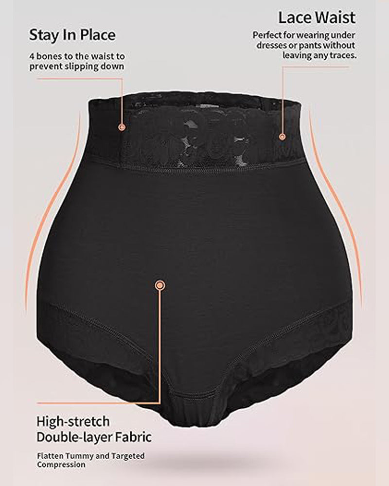 Shapshe® Women Lace Classic Body Shaper Butt Lifter Panty Smoothing Brief  - By Qivii