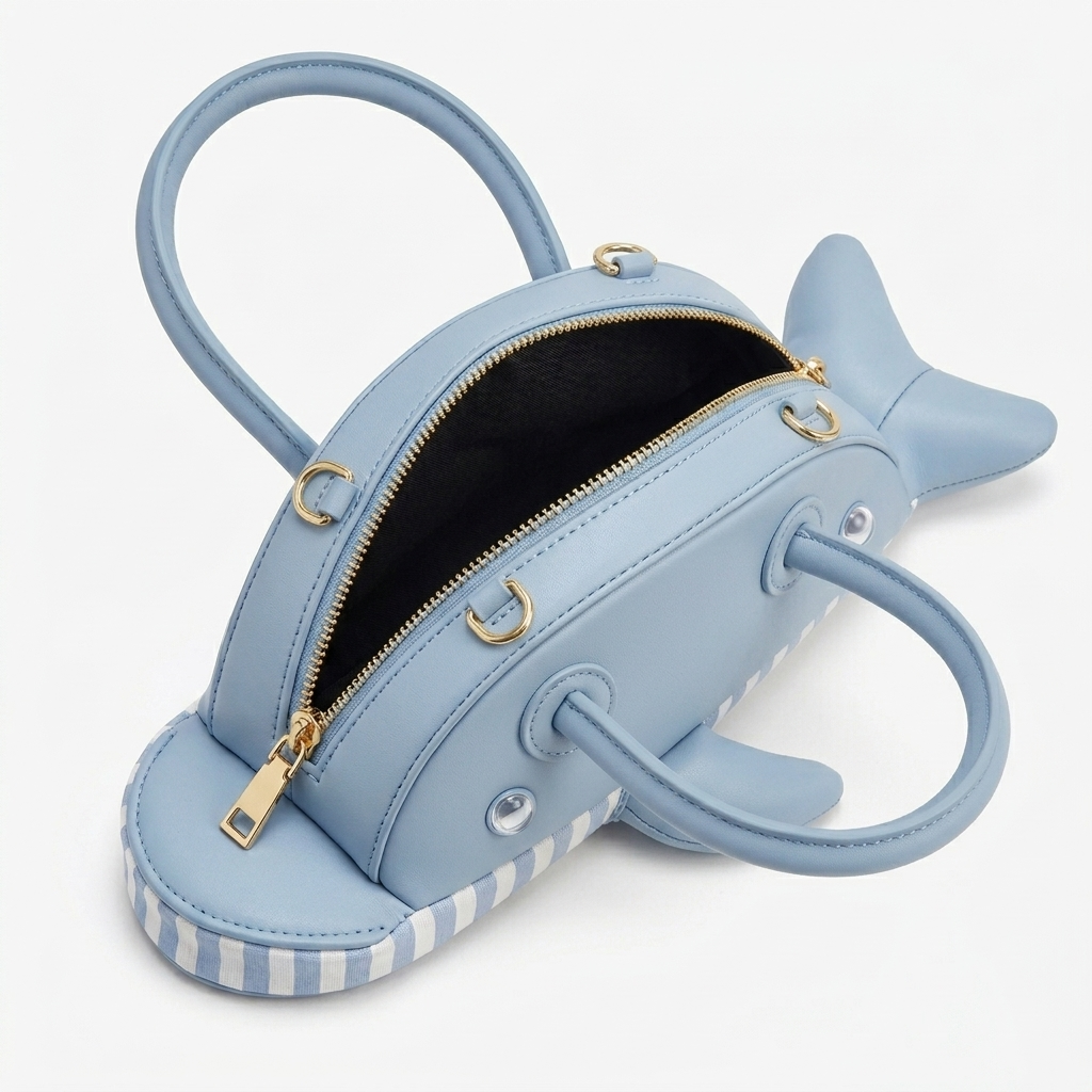 Balena Whale Handbag in Vegan Leather  - By Qivii