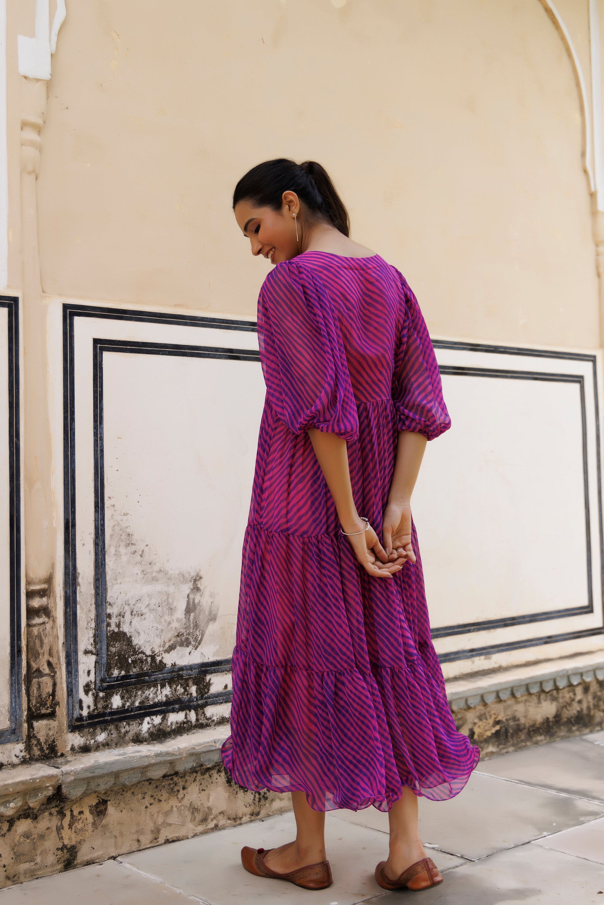 Rosebud Leheriya Dress  - By Ragavi - qivii