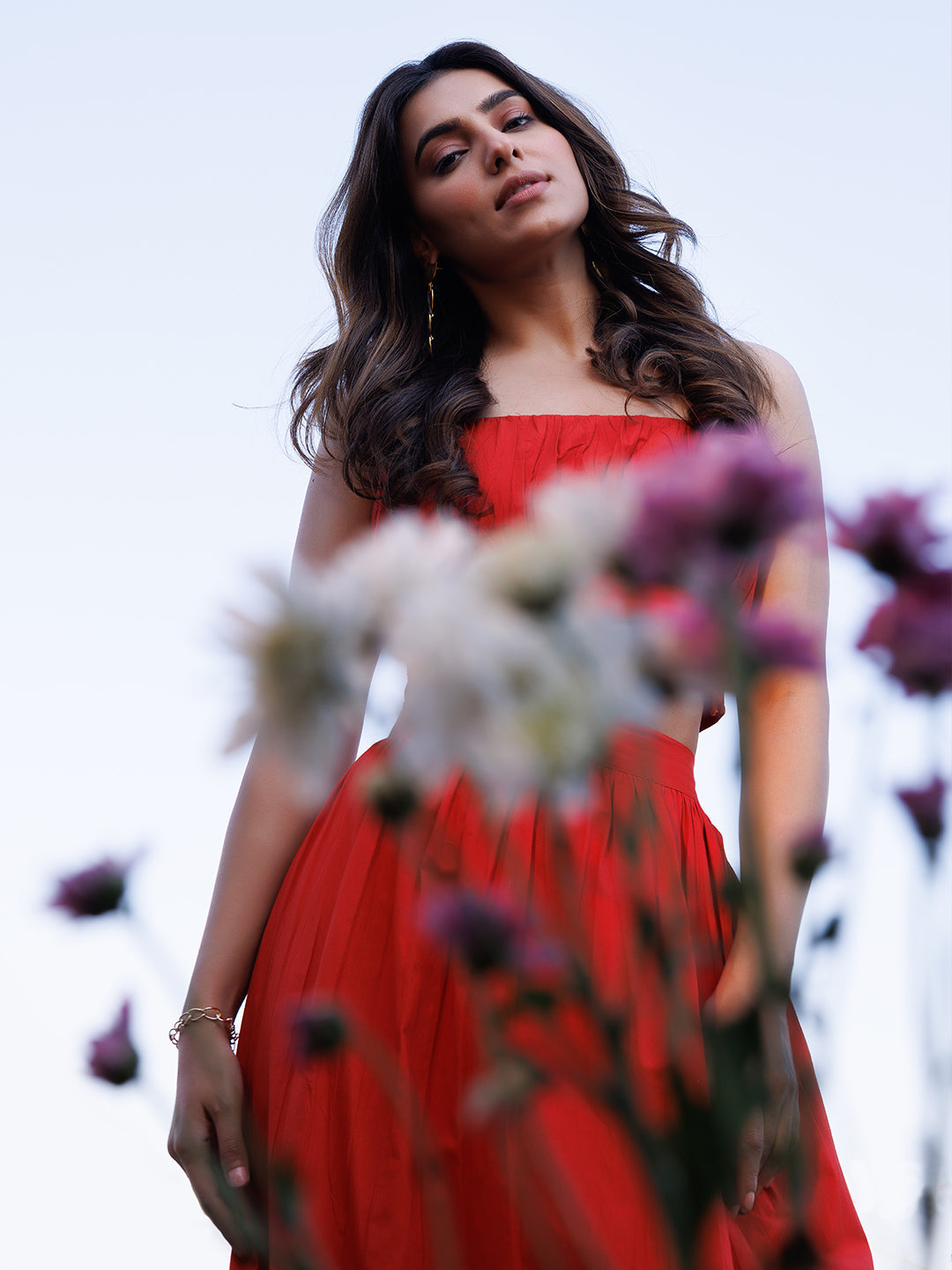 Aurora Red Co-Ord Set  - By Ragavi - qivii