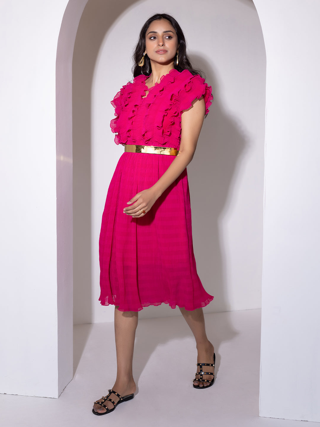 Love Potion Pleated Dress  - By Ragavi - qivii