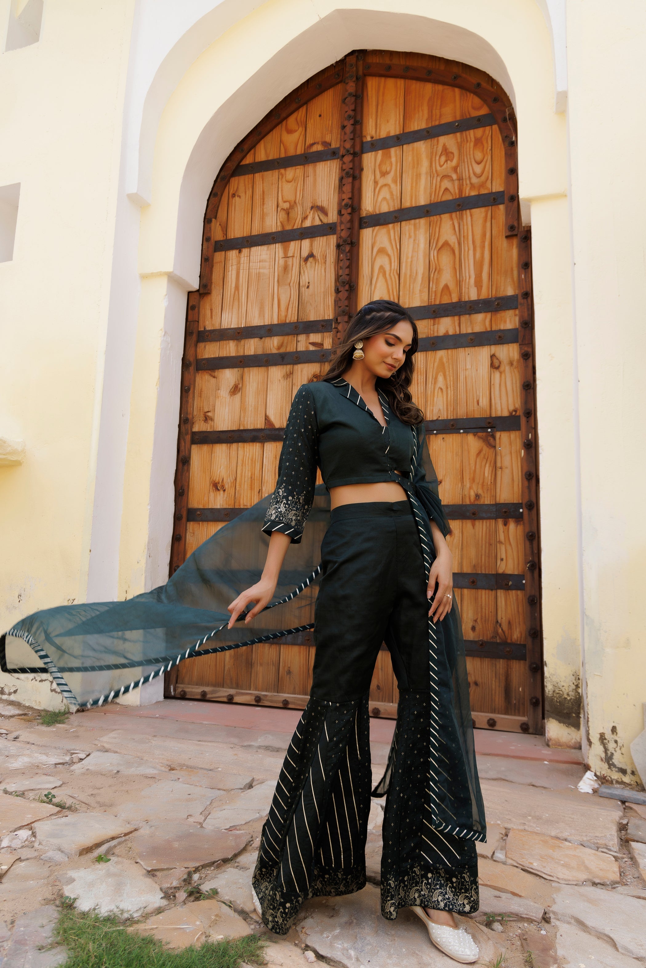 Gulf Green Co-Ord Set  - By Ragavi - qivii