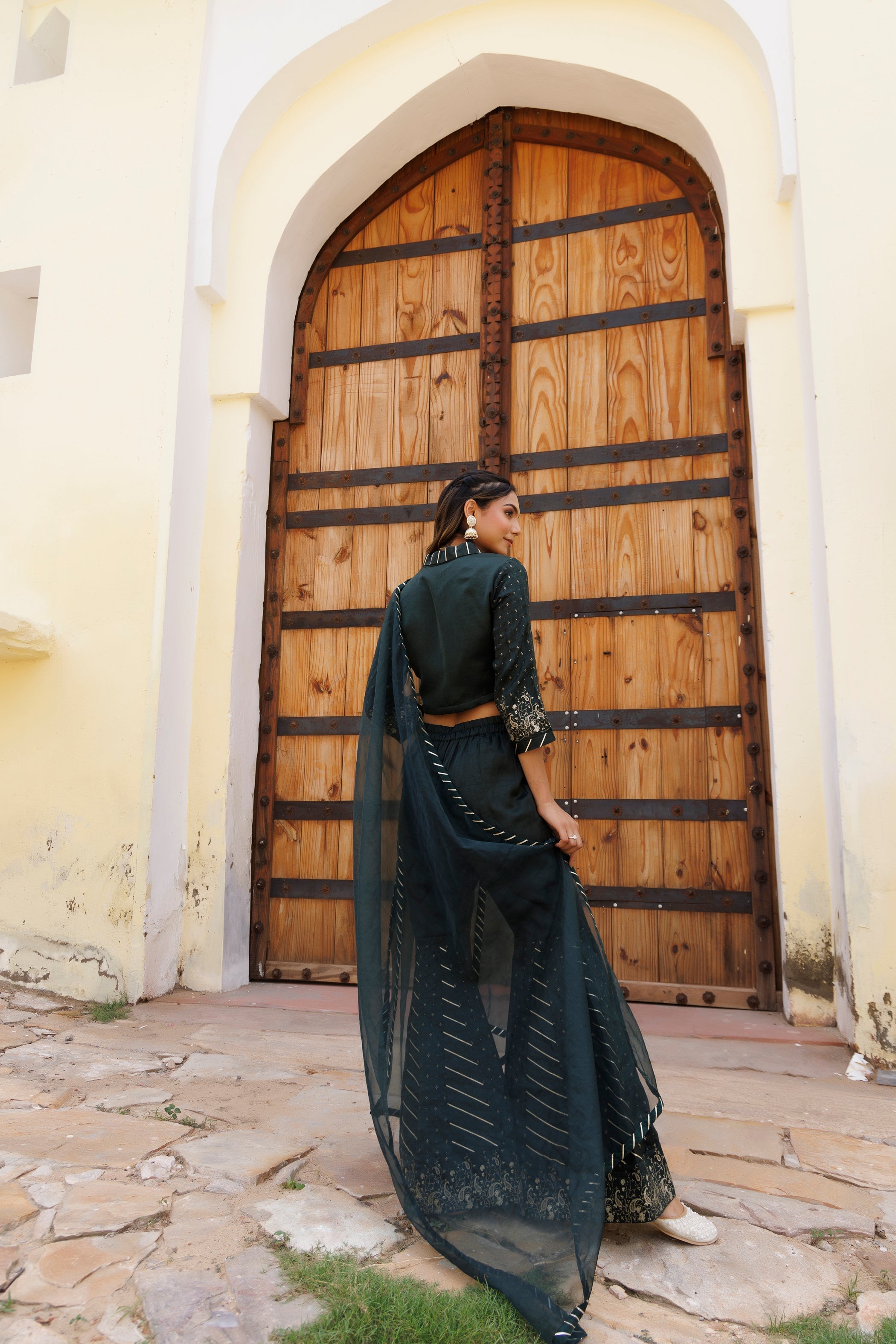 Gulf Green Co-Ord Set  - By Ragavi - qivii