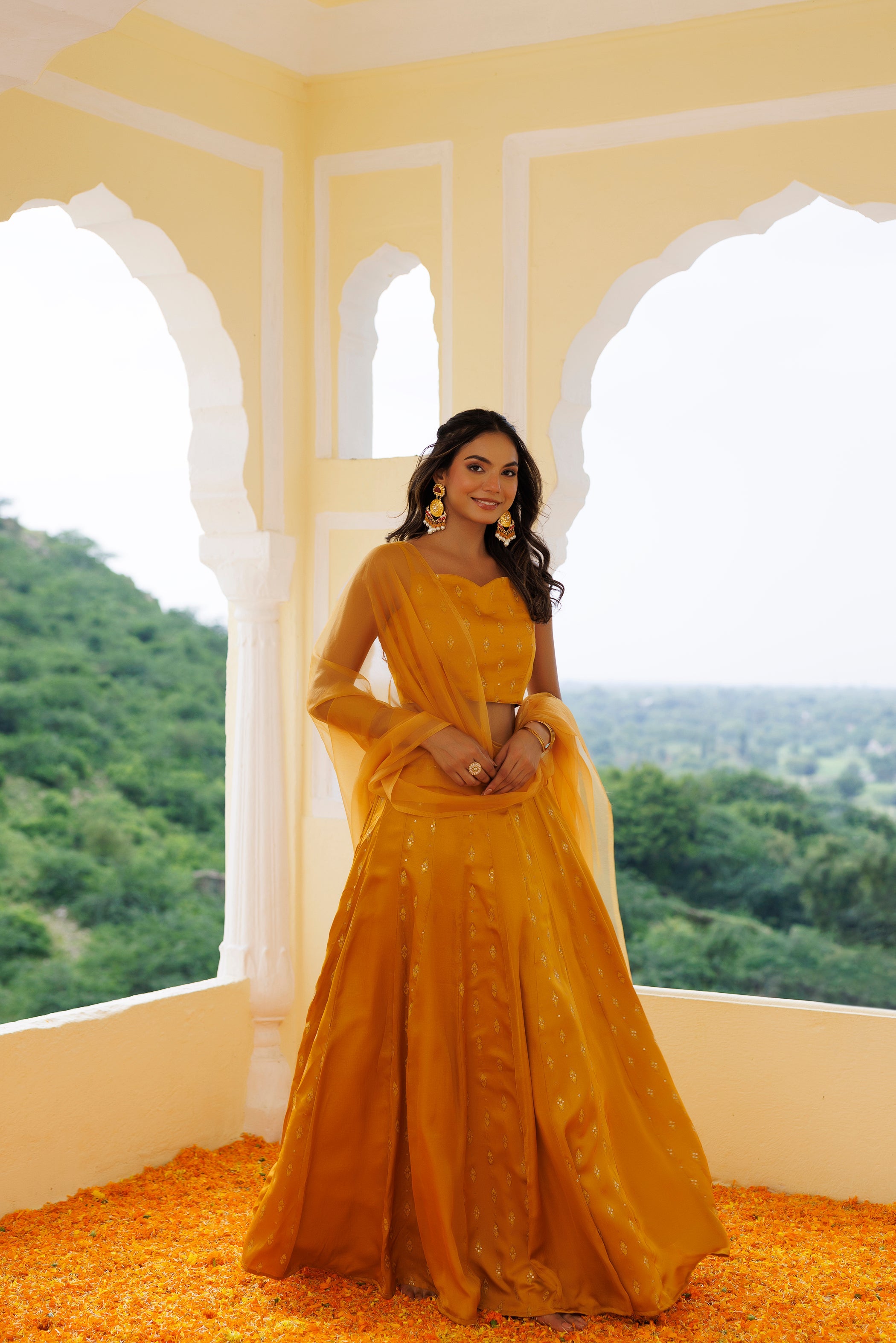 Daisy Yellow Lehenga Set