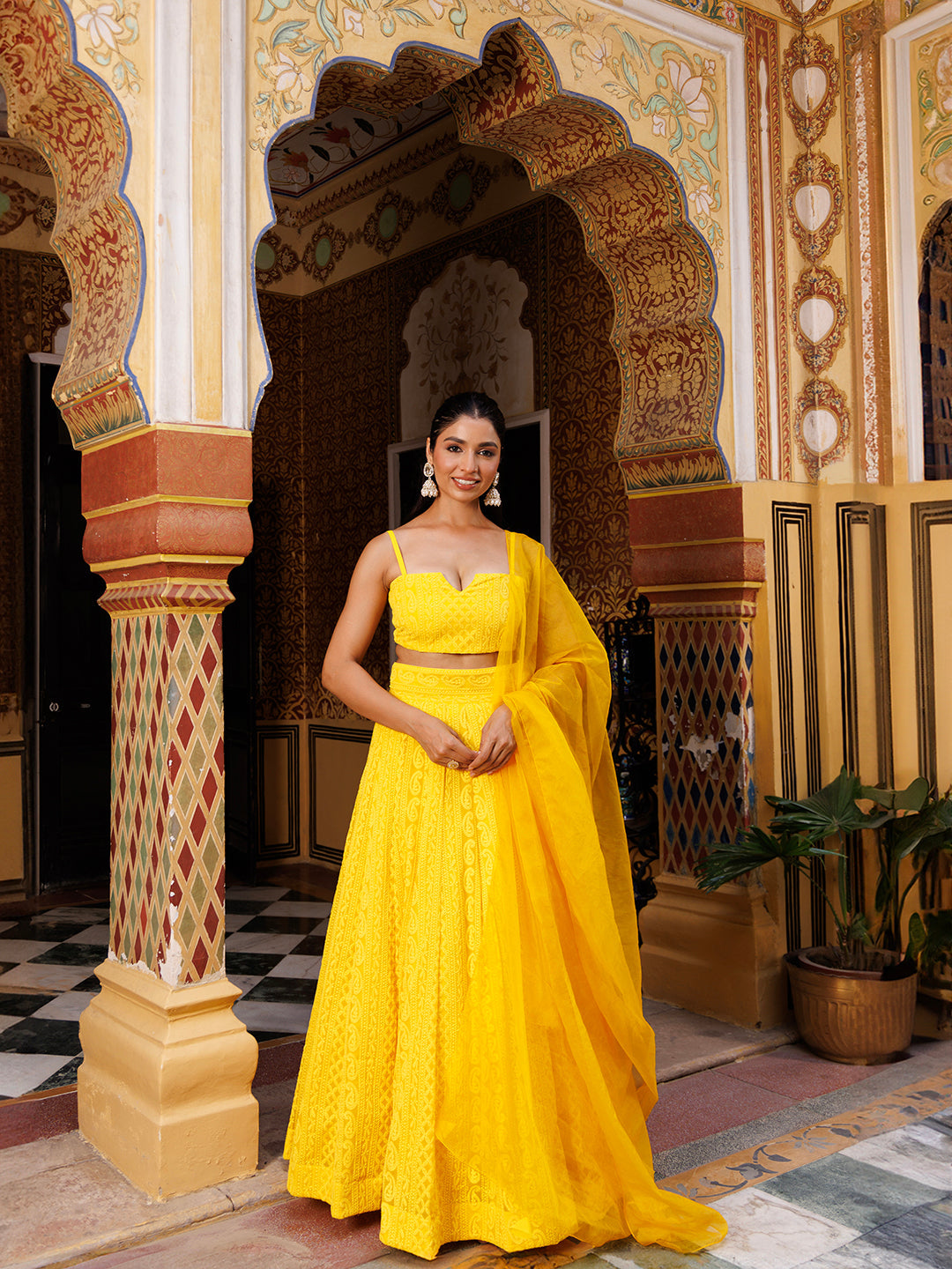 Sunstruck Chikankari Lehenga Set