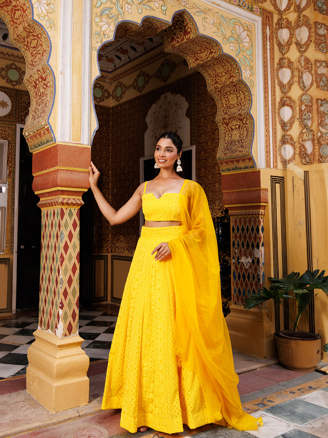 Sunstruck Chikankari Lehenga Set