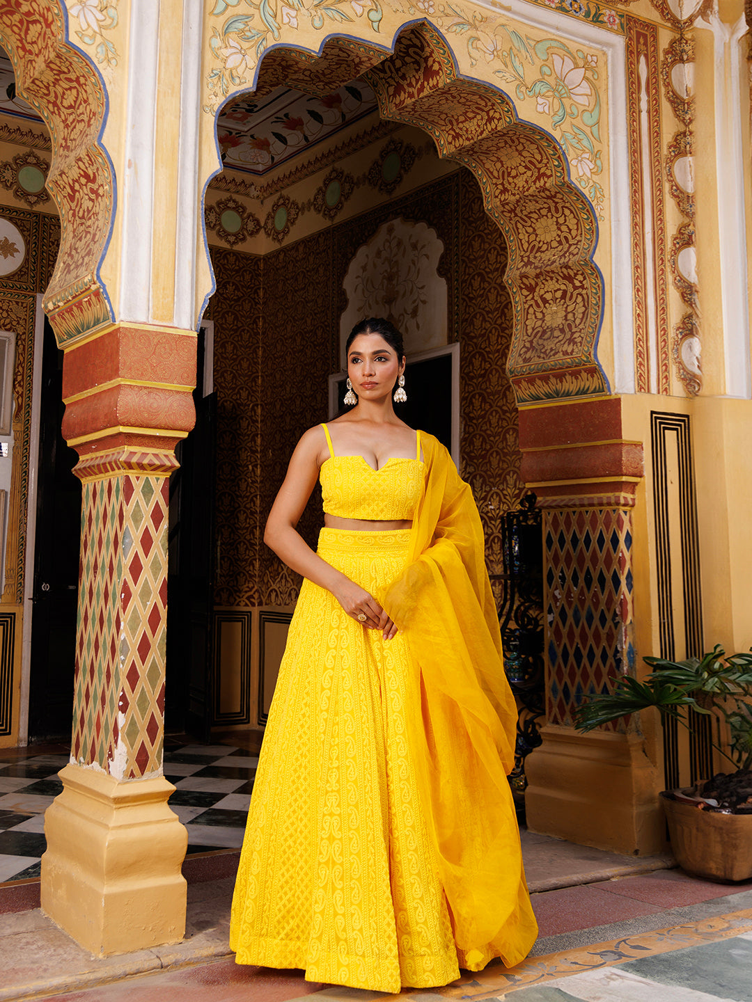 Sunstruck Chikankari Lehenga Set