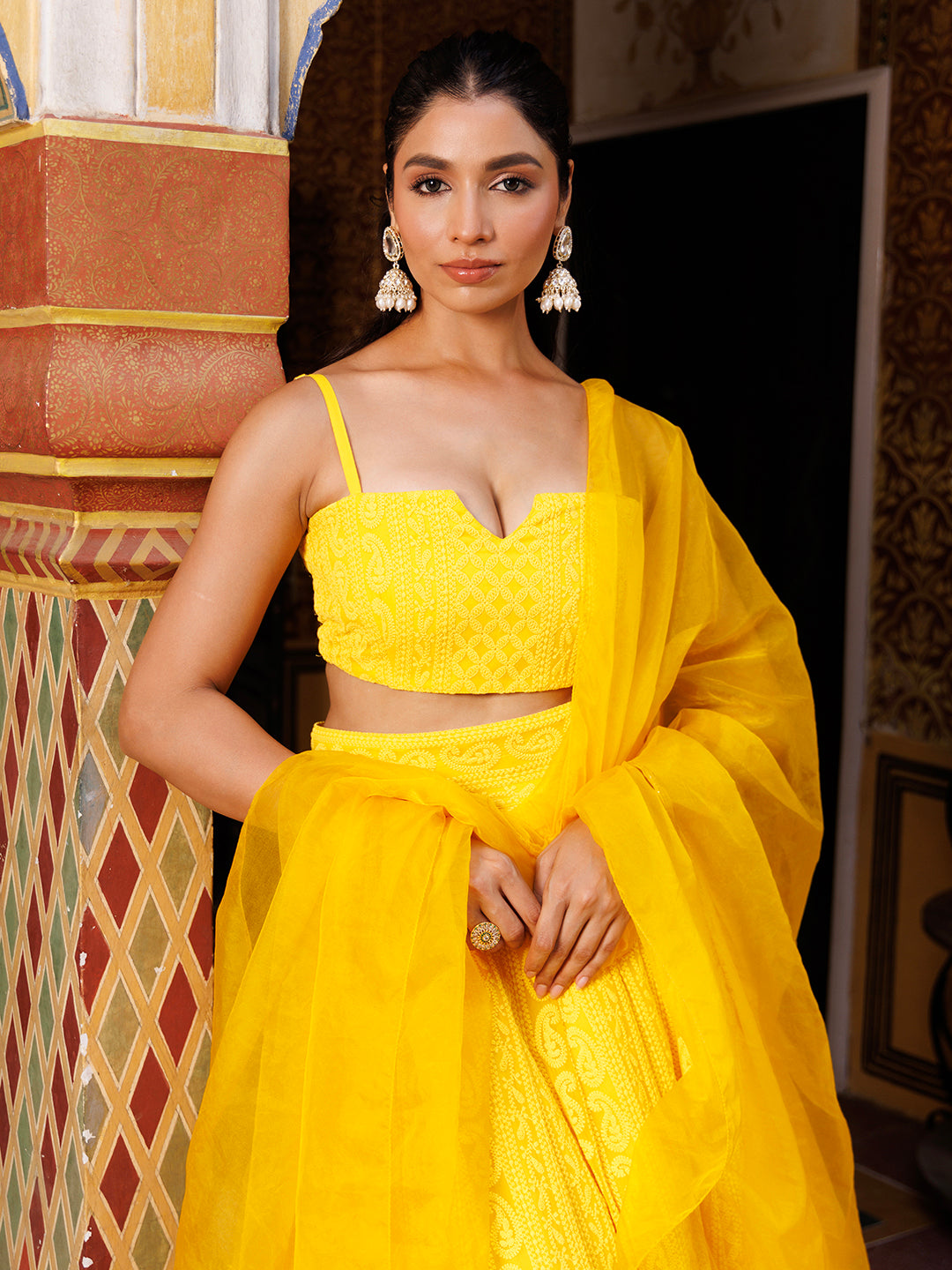 Sunstruck Chikankari Lehenga Set