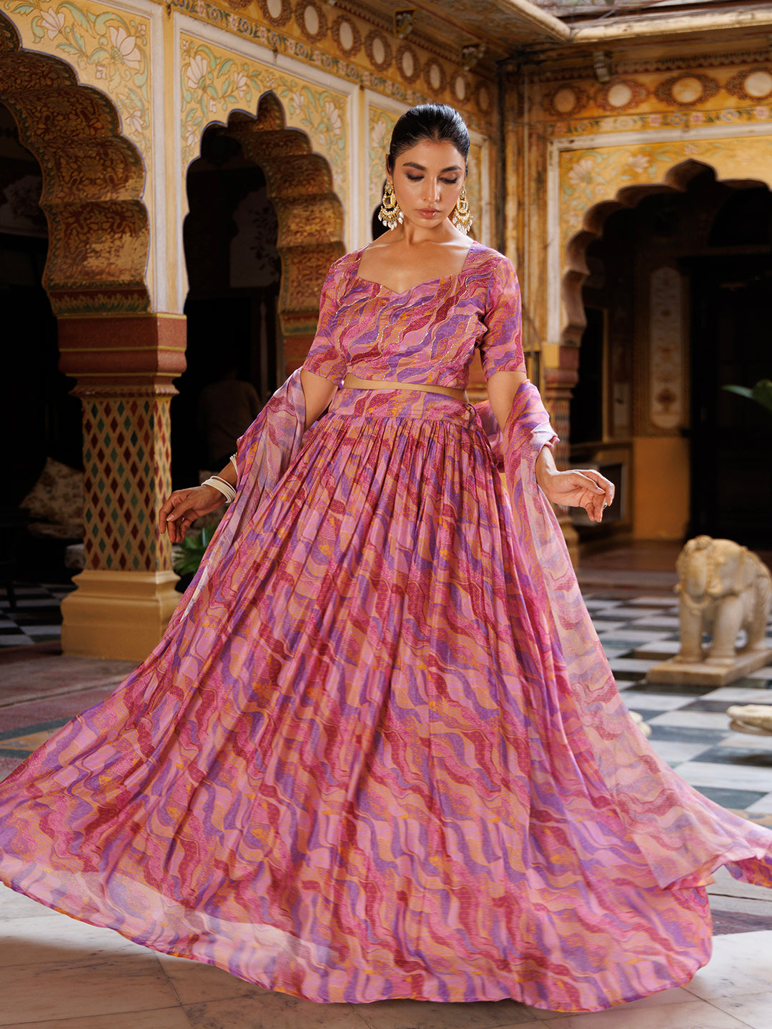 Stunning-purple-lehenga-with-intricate-print-and-embellishments