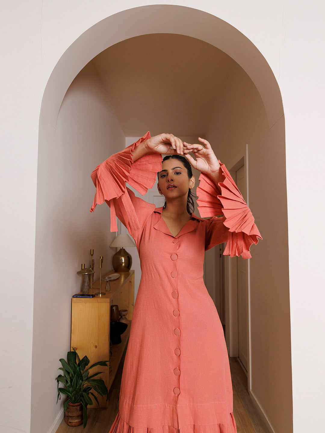 Begonias Pink Dress by ragavi