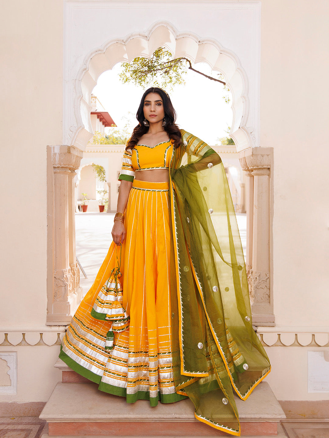 Lemon Chrome Yellow Lehenga Set