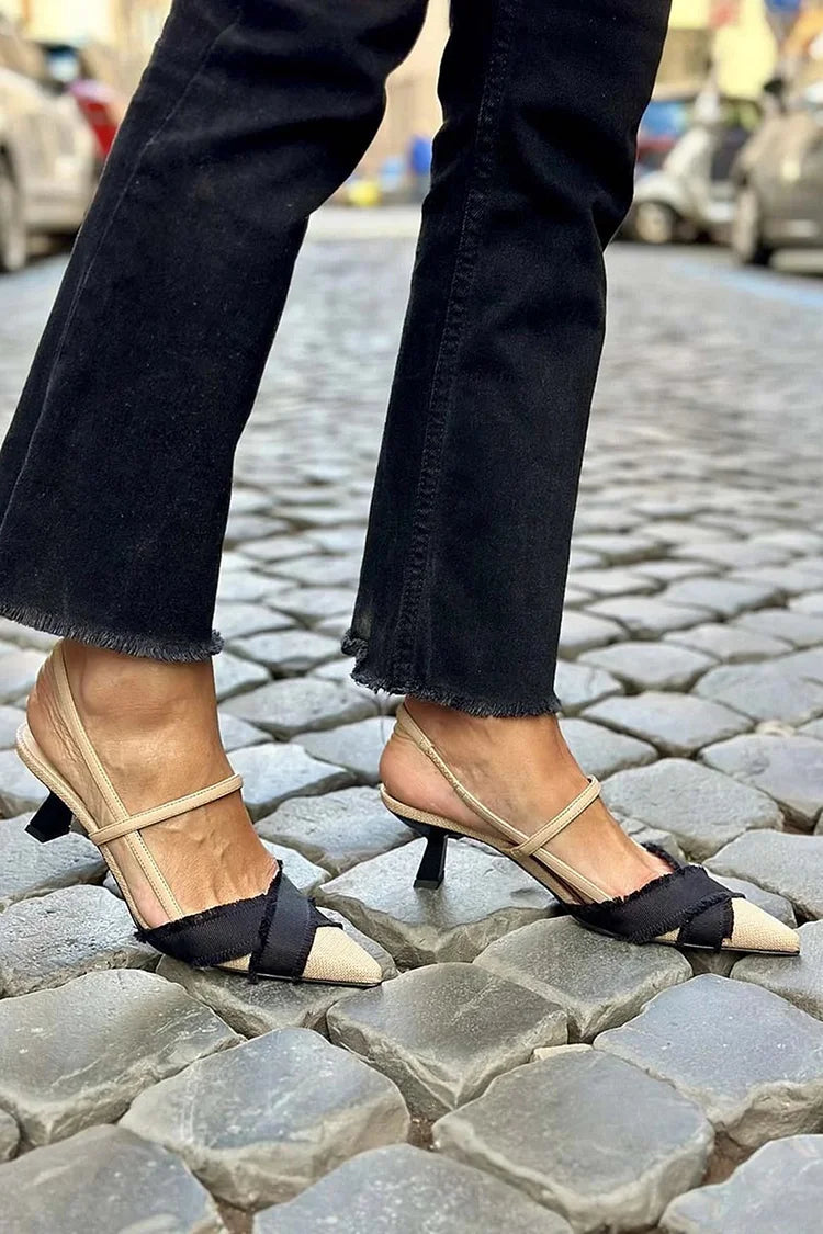 Florette | Elegante Slingback Schoenen  - By Qivii