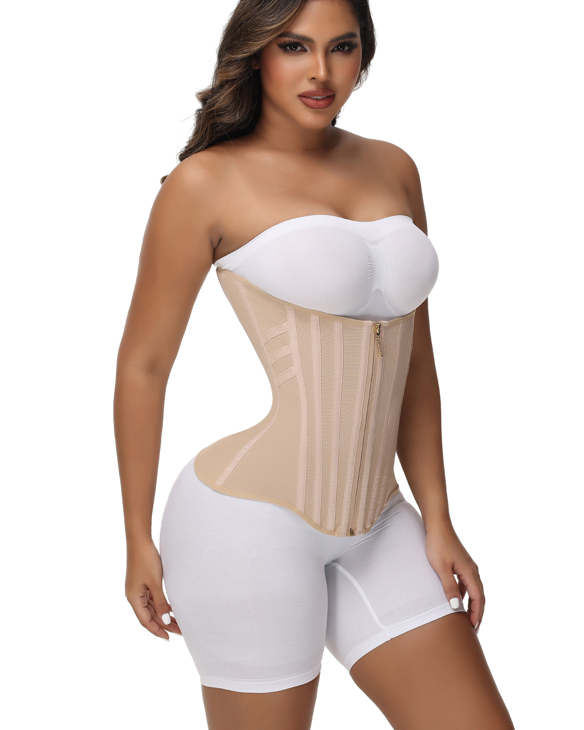 Shapshe® Curved Boned Waist Trainer High Compression Tiny Waist Corset  - By Qivii