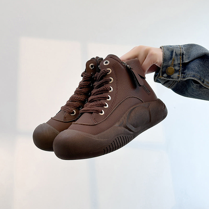 2025 Autumn/Winter High-Top Sneakers for Women, Trendy & Versatile Casual Platform Shoes, Comfortable Stylish Fashionable Streetwear, Breathable and Durable
