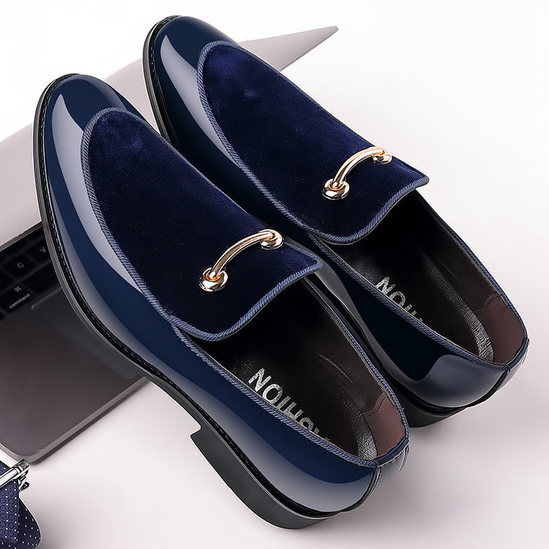 Men's Leather Suede Patent Casual Shoes Fashion Loafers Wedding Men's Shoes Hair Stylist Flats