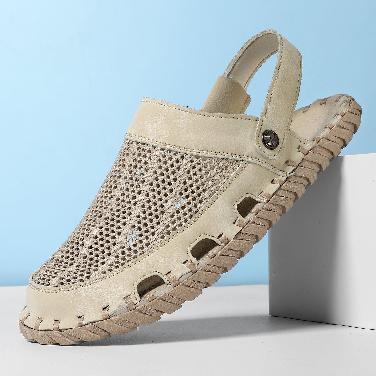 Men's 2025 Summer Genuine Leather Outdoor Beach Sandals