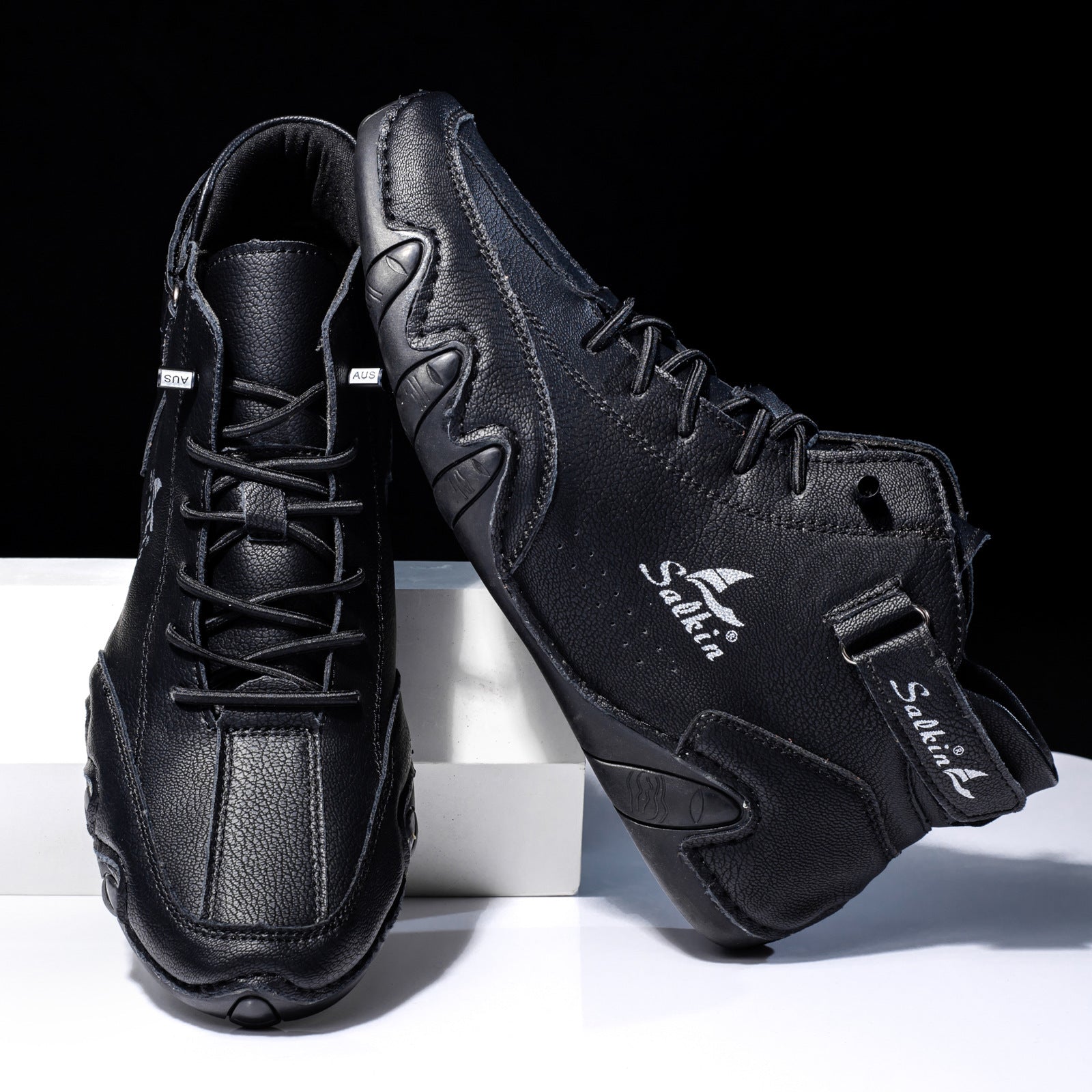Men’s Octopus High-Top Lace-Up Ankle Boots