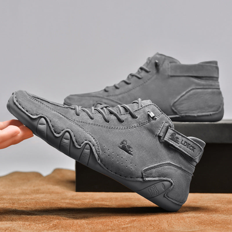 Men’s Octopus High-Top Microfiber with Fleece Lining Martin Boots