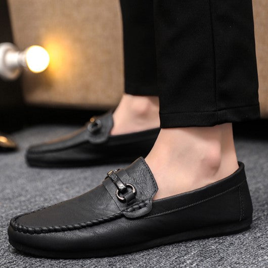 Men's Premium Leather Loafers – Soft Sole, Durable, Stylish Slip-On Casual Shoes for Business & Leisure