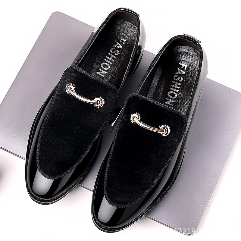 Men's Leather Suede Patent Casual Shoes Fashion Loafers Wedding Men's Shoes Hair Stylist Flats