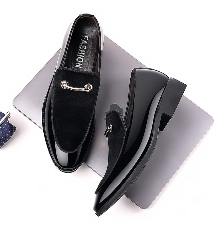 Men's Leather Suede Patent Casual Shoes Fashion Loafers Wedding Men's Shoes Hair Stylist Flats