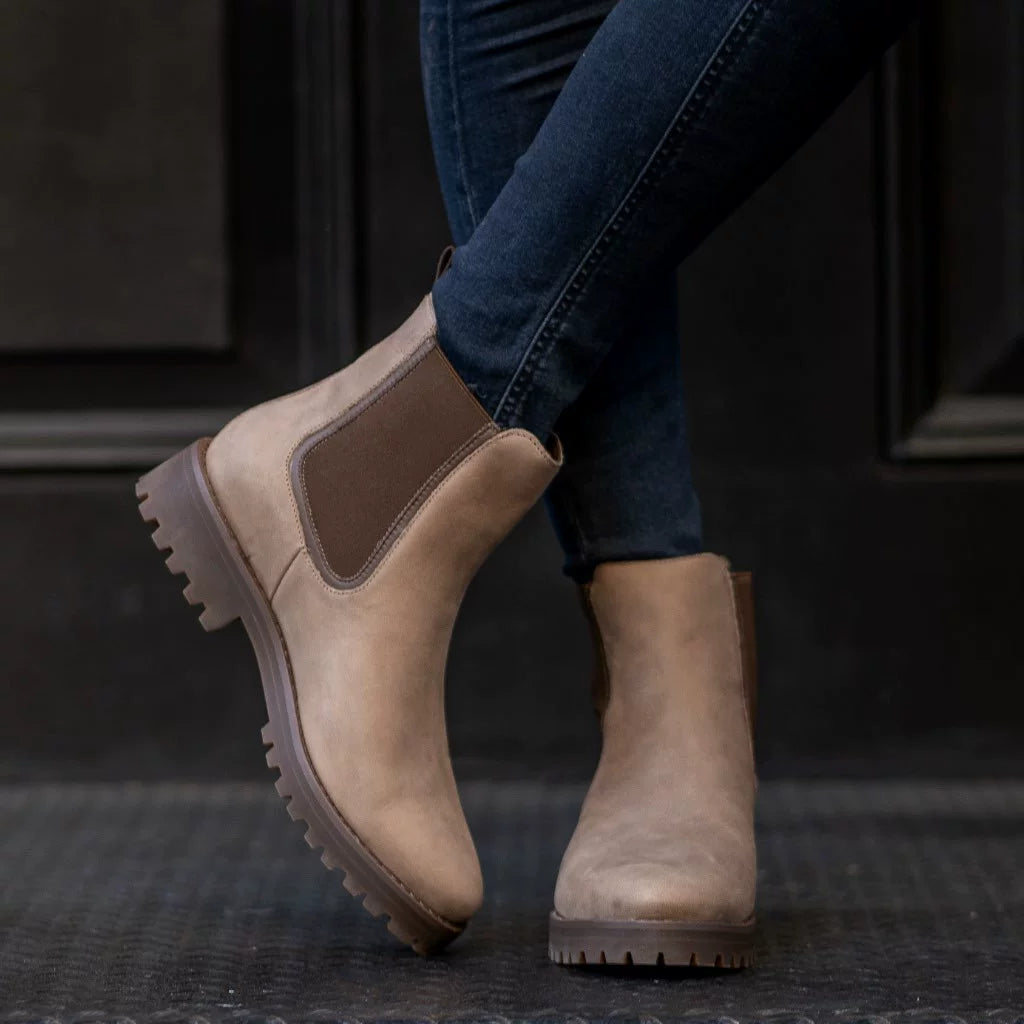 Women’s Casual Chunky Sole Milear Ankle Boots New Winter Low Cut Round Toe Martin Boots for Cross Border Trade