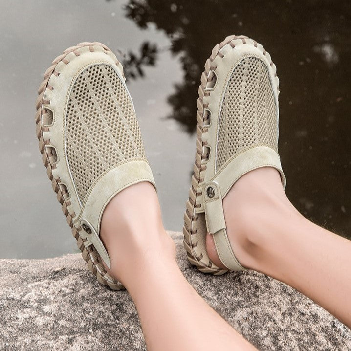 Men's 2025 Summer Genuine Leather Outdoor Beach Sandals